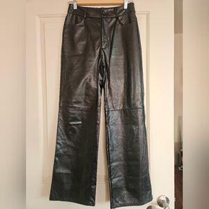 Black Pleather Pants Women's Size S